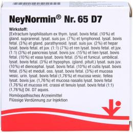 NEYNORMIN Nr.65 D 7 Ampullen 10 ml