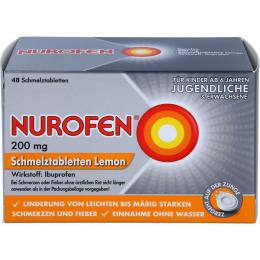 NUROFEN 200 mg Schmelztabletten Lemon 48 St.