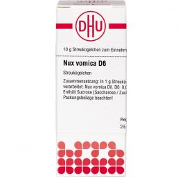 NUX VOMICA D 6 Globuli 10 g