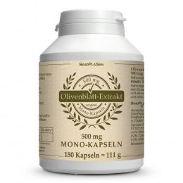 Ein aktuelles Angebot für OLIVENBLATT-Extrakt 500 mg Mono-Kapseln 180 St Kapseln Nahrungsergänzungsmittel - jetzt kaufen, Marke Sinoplasan Gmbh.