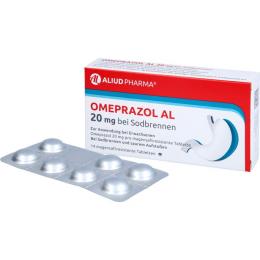 OMEPRAZOL AL 20 mg b.Sodbr.magensaftres.Tabletten 14 St.