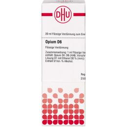 OPIUM D 6 Dilution 20 ml