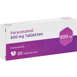 PARACETAMOL 500 mg Tabletten 20 St.