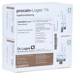 procain-loges 1% Injektionslösung 100 X 2 ml Ampullen
