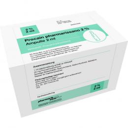 Ein aktuelles Angebot für PROCAIN pharmarissano 2% Inj.-Lsg.Ampullen 2 ml 50 X 2 ml Injektionslösung  - jetzt kaufen, Marke medphano Arzneimittel GmbH.