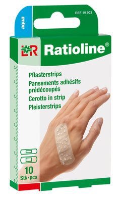 RATIOLINE aqua Pflasterstrips in 2 Gren 10 St