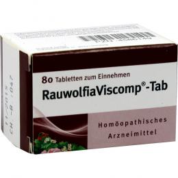 Ein aktuelles Angebot für RAUWOLFIAVISCOMP TAB 80 St Tabletten Naturheilmittel - jetzt kaufen, Marke Schuck GmbH Arzneimittelfabrik.