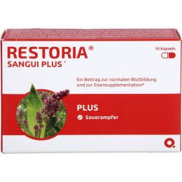 RESTORIA SANGUI PLUS Kapseln 10 St.