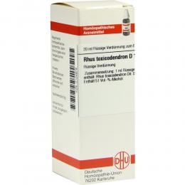 RHUS TOXICODENDRON D 12 Dilution 20 ml Dilution