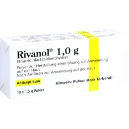Ein aktuelles Angebot für RIVANOL 1,0 g Pulver 10 St Pulver Wunddesinfektion - jetzt kaufen, Marke Dermapharm AG Arzneimittel.