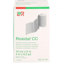 ROSIDAL CC kohäsive Kompressionsbinde 10 cmx6 m 1 St.