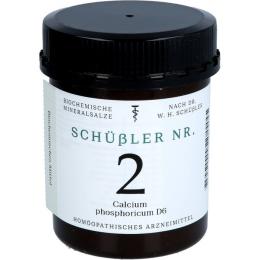 SCHÜSSLER NR.2 Calcium phosphoricum D 6 Tabletten 1000 St.