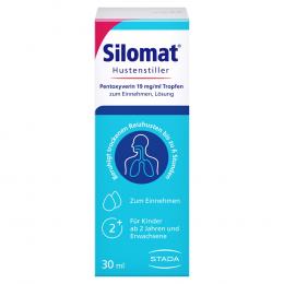 Ein aktuelles Angebot für SILOMAT Hustenstiller Pentoxyverin 19 mg/ml TEI 30 ml Tropfen zum Einnehmen  - jetzt kaufen, Marke Stada Consumer Health Deutschland Gmbh.