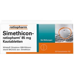 SIMETHICON-ratiopharm 85 mg Kautabletten 50 St.