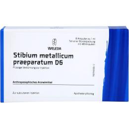 STIBIUM METALLICUM PRAEPARATUM D 6 Ampullen 48 ml