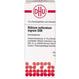 STIBIUM SULFURATUM NIGRUM D 30 Globuli 10 g