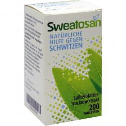 Ein aktuelles Angebot für SWEATOSAN überzogene Tabletten 200 St Überzogene Tabletten Deos & Antitranspirantien - jetzt kaufen, Marke Heilpflanzenwohl GmbH.