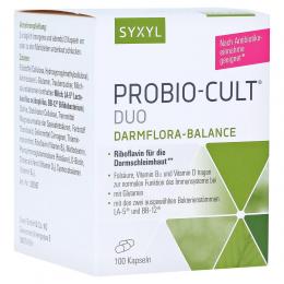 Ein aktuelles Angebot für SYXYL ProBio-Cult® Duo 100 St Kapseln Darmflora aufbauen & stärken - jetzt kaufen, Marke MCM Klosterfrau Vertriebsgesellschaft mbH.