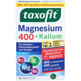 TAXOFIT Magnesium 400+Kalium Depot Tabletten 30 St.