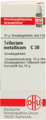 TELLURIUM metallicum C 30 Globuli 10 g