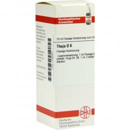 Ein aktuelles Angebot für Thuja D6 20 ml Dilution Naturheilmittel - jetzt kaufen, Marke DHU-Arzneimittel GmbH & Co. KG.