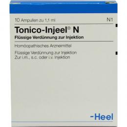 Ein aktuelles Angebot für TONICO Injeel N Ampullen 10 St Ampullen Homöopathische Komplexmittel - jetzt kaufen, Marke Biologische Heilmittel Heel GmbH.