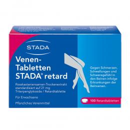 Ein aktuelles Angebot für Venen-Tabletten Stada retard 100 St Retard-Tabletten Venenleiden - jetzt kaufen, Marke Stada Consumer Health Deutschland Gmbh.