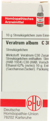 VERATRUM ALBUM C 30 Globuli 10 g