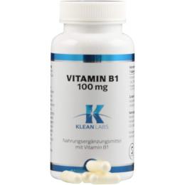 VITAMIN B1 100 mg KLEAN LABS Kapseln 120 St.