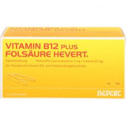 VITAMIN B12 PLUS Folsäure Hevert a 2 ml Ampullen 40 St.