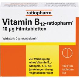 VITAMIN B12-RATIOPHARM 10 µg Filmtabletten 100 St.