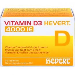 VITAMIN D3 HEVERT 4000 I.E. Tabletten 90 St.