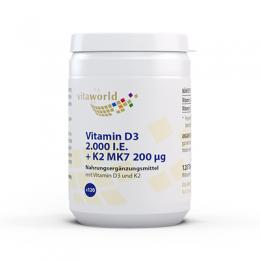 VITAMIN D3+K2 2.000 I.E./200 g Tabletten 120 St