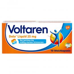 VOLTAREN Dolo Liquid 25 mg Weichkapseln 10 St Weichkapseln