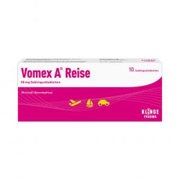 Vomex A Reise 50 mg Sublingualtabletten 10 St Sublingualtabletten
