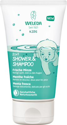 WELEDA Kids 2in1 Shower & Shampoo frische Minze 150 ml