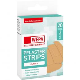 WEPA Pflasterstrips Classic wasserabweis.3 Grössen 20 St Pflaster