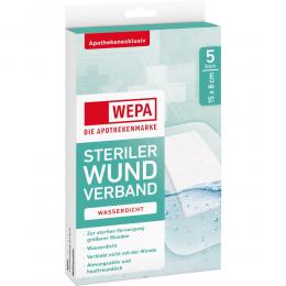 Ein aktuelles Angebot für WEPA Wundverband wasserdicht 8x15 cm steril 5 St Pflaster Verbandsmaterial - jetzt kaufen, Marke WEPA Apothekenbedarf GmbH & Co KG.