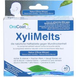 XYLIMELTS Hafttabletten ohne Minze OraCoat 40 St.