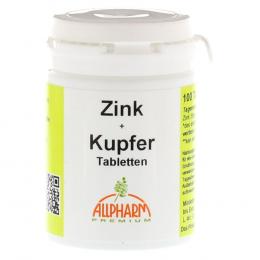 Ein aktuelles Angebot für ZINK TABLETTEN 100 St Tabletten Mineralstoffe - jetzt kaufen, Marke Allpharm Vertriebs GmbH.