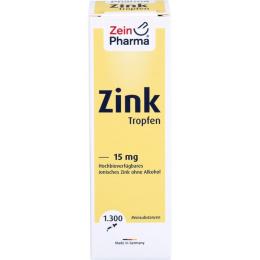 ZINK TROPFEN 15 mg ionisiert 50 ml